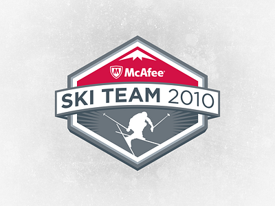 Ski Team badge hoodie logo mcafee pair design ski ski team team
