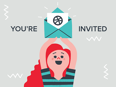 2 dribbble invites! draft dribbble illustration illustria invitation invite prospect