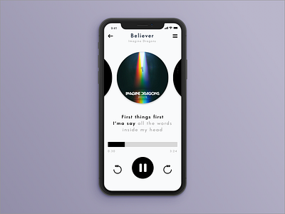 009   Music Player - Daily UI Challenge