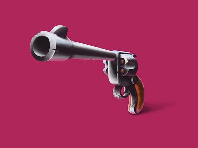 Revolver 2d asset cg game photoshop revolver