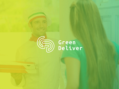 Green Deliver food logo