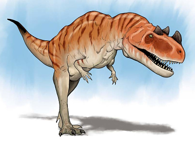 Ceratosaurus illustration age of dinosaurs cintiq digital dinosaur neonmob photoshop wacom