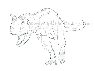 Carnotaurus age of dinosaurs cintiq dinosaur neonmob photoshop wacom