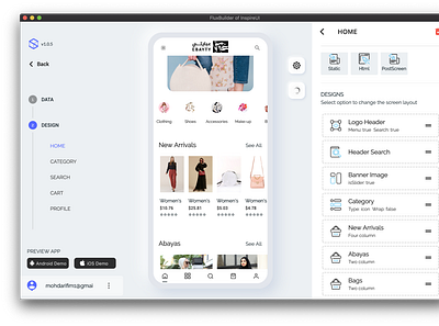 Design your app with FluxBuilder tool booking app ecommerce app flutter fluxstore inspireui magento mobile app mobile design opencart woocommerce