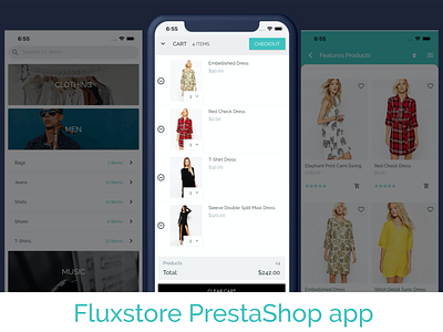 FluxStore PrestaShop app android digital ecommerce app elegant flutter fluxstore inspiration inspireui ios mobile app prestashop store template