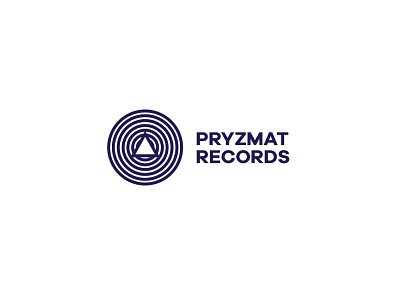 Prizmat Records branding illustration logo logotype prisma record typography vector