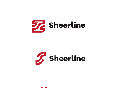 Sheerline branding design line logo logotype sheer typography vector