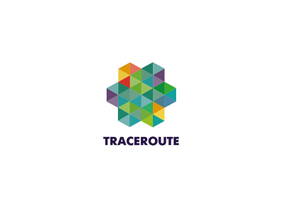 Traceroute hexa hexagon logo route trace traceroute