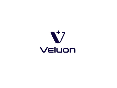 Veluon logo logodesign logotype plus v vector