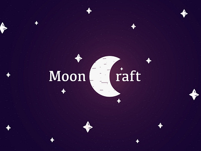 Mooncraf craft logo logotype moon sweet