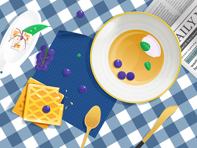 Food illustration colors design food illustrations ui