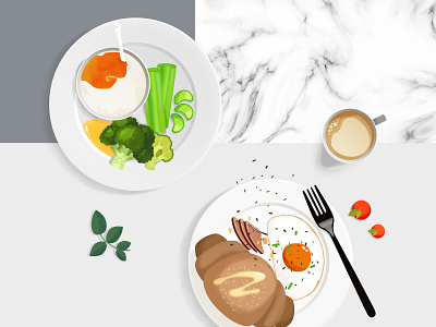 Food illustration colors design food illustration illustrations