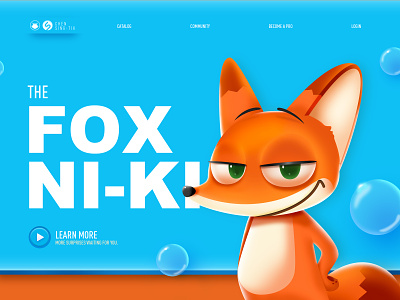 The Fox Ni-Ki app colors design illustrations ui web