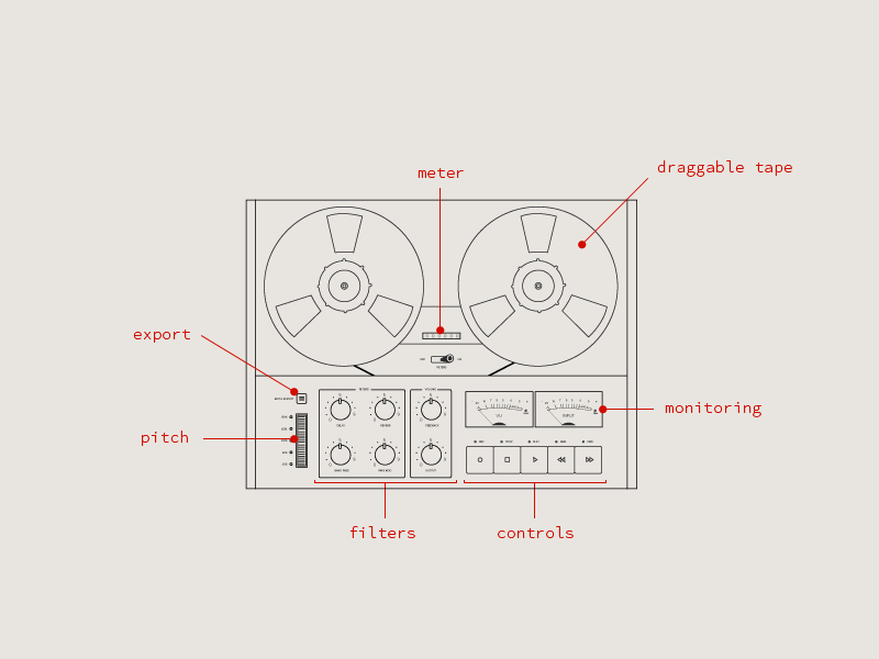 Reel Story - Illustration reel story app marketing illustration ipad vintage recorder