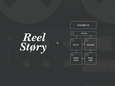 Reel Story - logo app audio effects ipad logo mobile recorder reel story