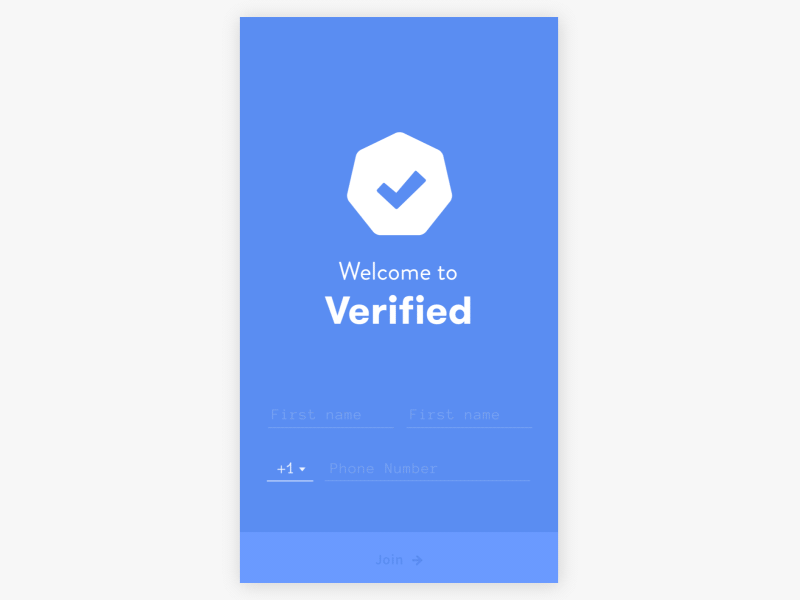 Verified - Signup flow