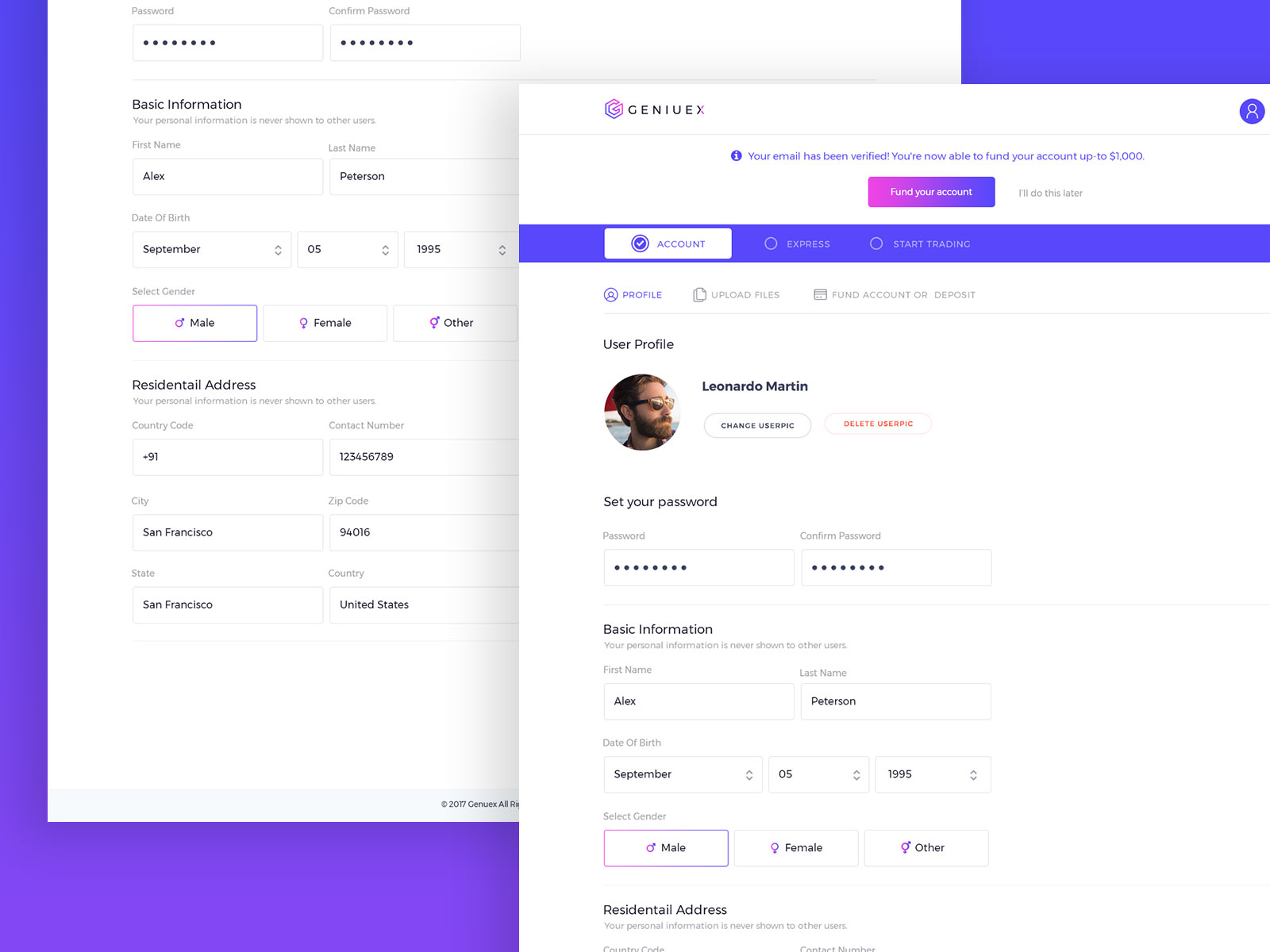 User Info By Bishal Gaha On Dribbble