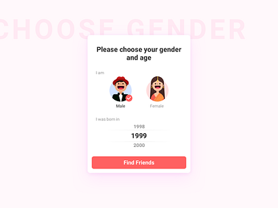 choose gender card dialogs gender indian