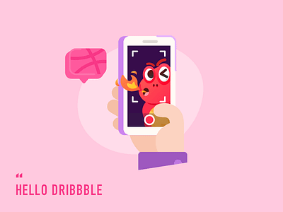 Hello Dribbble Ponyo