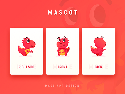 Mascot design dinosaur fire illustration mascot