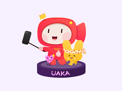 UAKA design illustration mascot