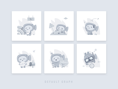 Default Graph card default graph design illustration mascot ui