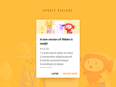 Update Dialogs