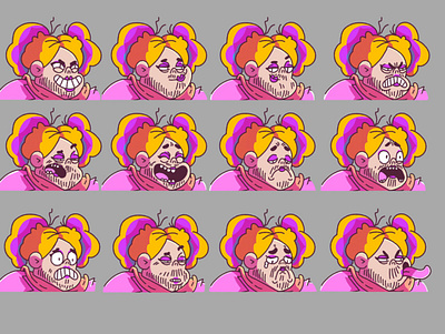 Rainbow Expressions 2d character characterdesign illustration photoshop pride rainbow