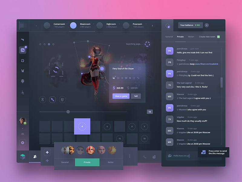 Gaming Platform by patrickreza on Dribbble