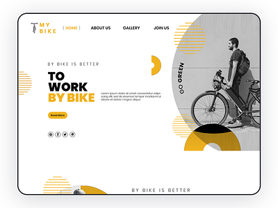 Mybikes- Landing Page adobe concept future gallery online shop responsive design store webdesign