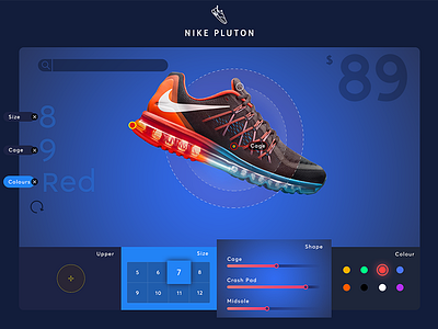 Nike Shoes card nike product shoes ui ux web