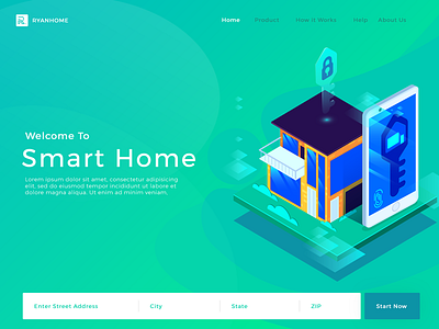 Samrt Home app home iot product service smart technology web