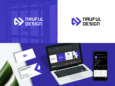 Logo for Nauful Design branding bussinescard graphic design logo logodesign