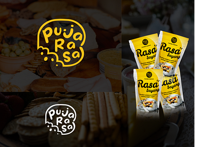 Logo Project For Puja Rasa branding design fooddesign foodlogo graphic design logo logodesign