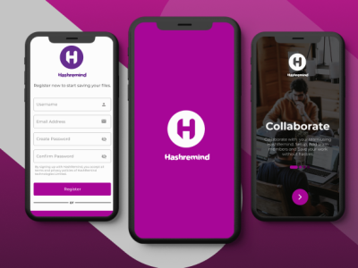 Hashremind Mobile App Design app design graphic design icon prototyping ui ux