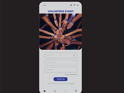 volunteer event #dailyui #001 app branding desgins design graphic design illustration singin typography ui uiux uiuxdesign ux vector