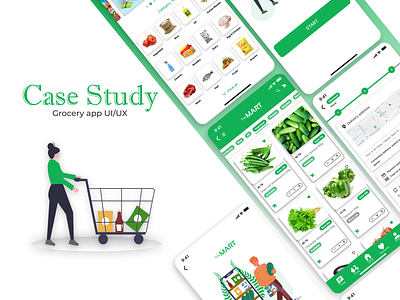 Case Study UI/UX 2022 2023 app branding case study design graphic design grocer illustration logo ui ux