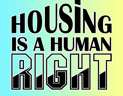 T shirt Design | Housing is a Human right dxf eps free graphic design illustration png svg t shirt design