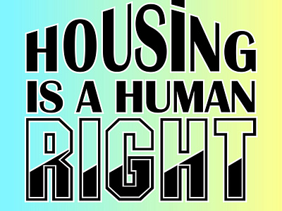 T shirt Design | Housing is a Human right