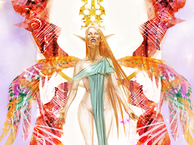 Angel angel concept design digital figure illustration painting wings