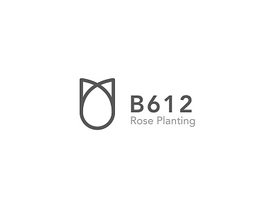 B612 LOGO DESIGN V4 flower line logo rose