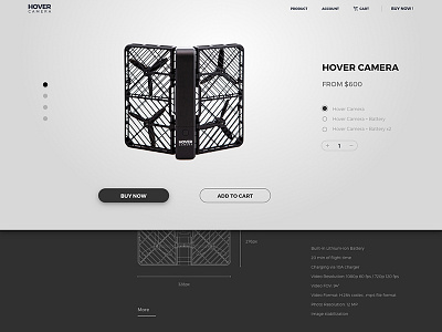 HOVER CAMERA Product Details Page