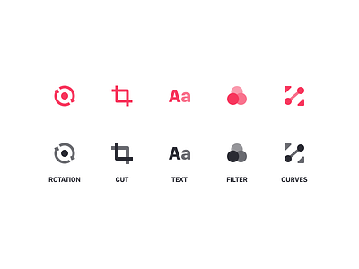 Photo Editing Icons