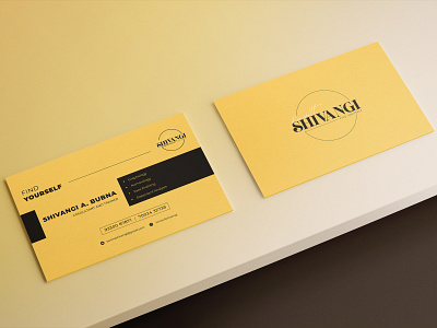 Business Card Design - Konsult Shivangi branding business card design illustration logo typography ui ux vector