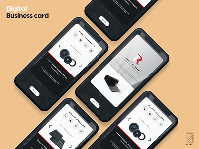 Digital Business Card - Insat Rubber Industries branding business card design illustration typography ui ux web