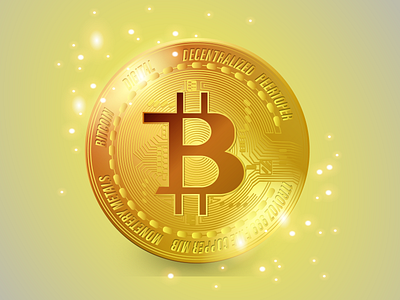 Realistic Bitcoin 3d adobe illustrator bitcoin coin design graphic design icon illustration money realistic style vector vectorgraphic