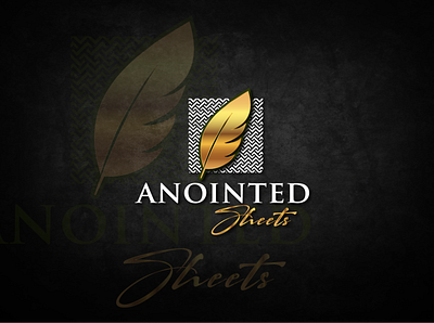 Anointed Sheets anointed sheets logo design textile logo