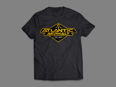 ATLANTIC ASPHALT atlantic asphalt logo design tshirt design