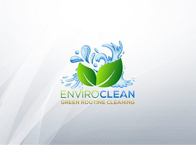 EnviroClean - Green Route Cleaning cleaning logo logos services logo