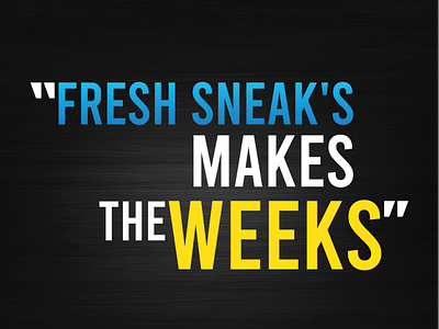 FRESH SNEAKs creative post post design social media design